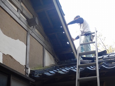 N様邸　解体前　裏玄関